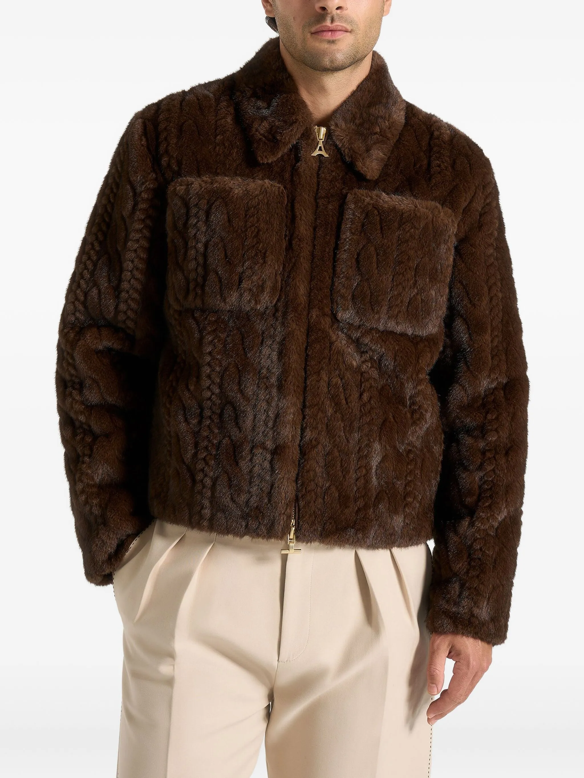 

Шуба David из искусственного меха Manière De Voir, коричневый