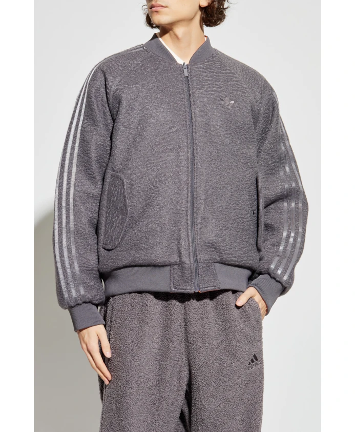Двусторонняя куртка-бомбер Superstar Adidas Originals, серый — фото 3