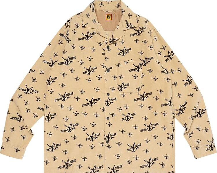 

Рубашка Human Made Camo Print 'Beige', загар