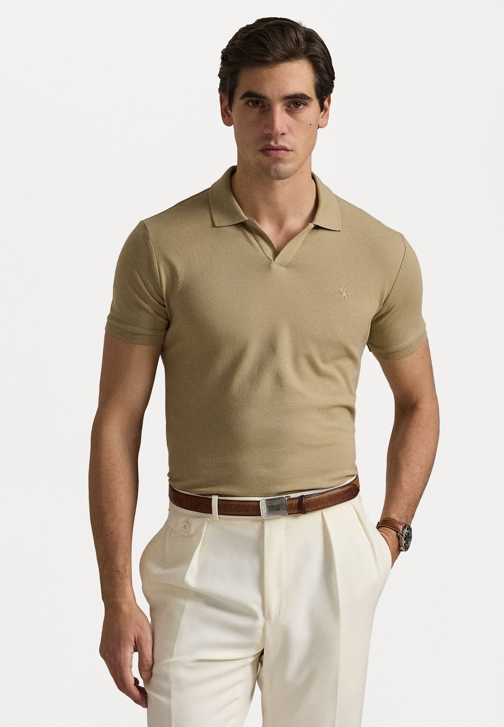 

Поло CUSTOM SLIM FIT STRETCH POLO SHIRT Polo Ralph Lauren, оранжевый