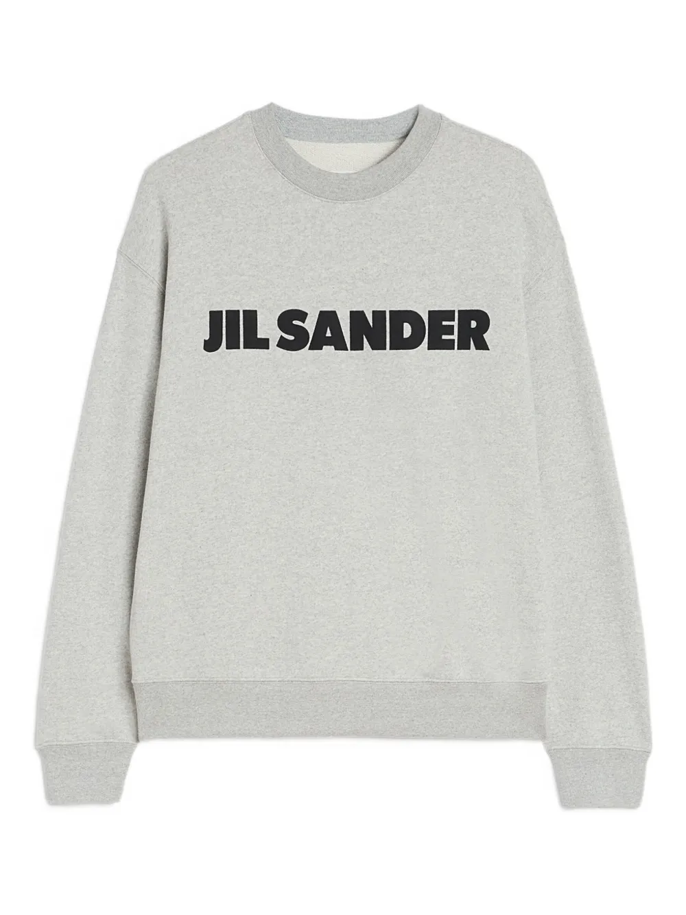 

Хлопковая толстовка с логотипом JIL SANDER, серый