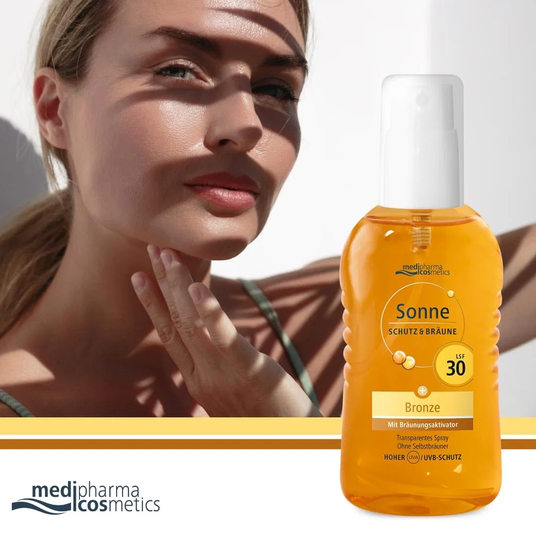 Солнцезащитный спрей с активатором загара SPF 30 от Medipharma Cosmetics Medipharma Cosmetics — фото 2