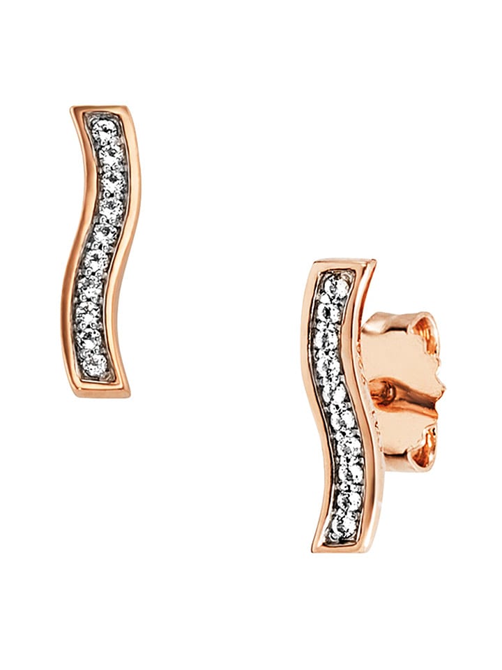 

Caï Серьги-гвоздики из розового золота с драгоценными камнями