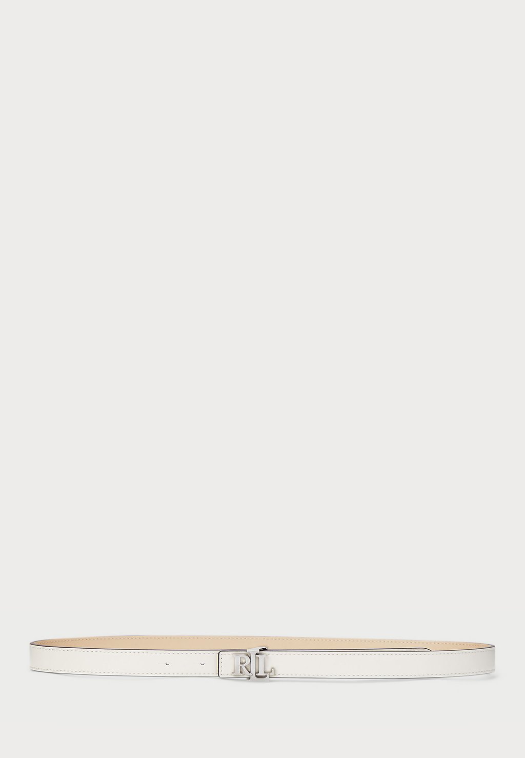 

Пояс LOGO REVERSIBLE LEATHER SKINNY BELT Lauren Ralph Lauren, белый