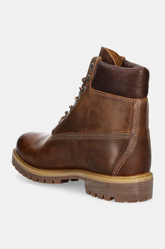 Мужские ботинки Timberland Premium кожаные средней высоты, коричневый — фото 3