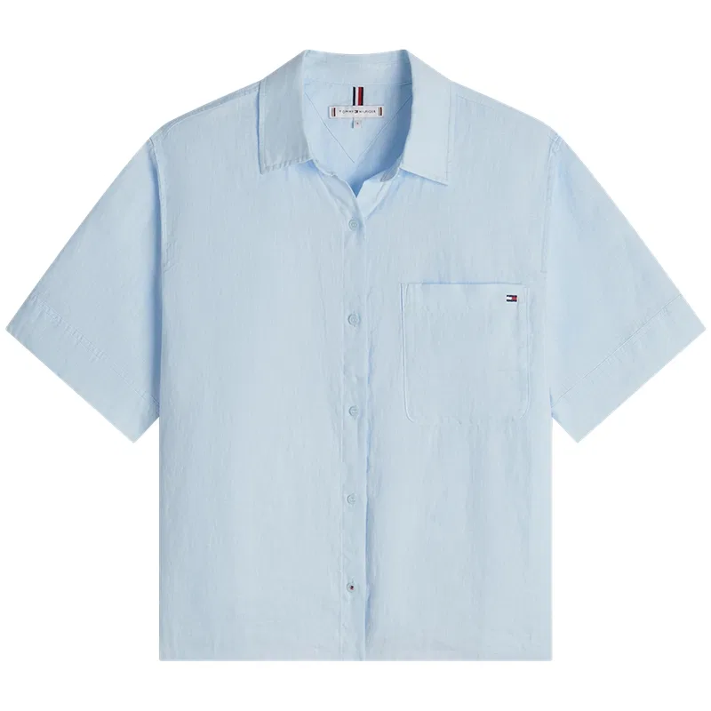 Рубашка женская с отложным воротником Moderate Tommy Hilfiger, Light Blue CYR