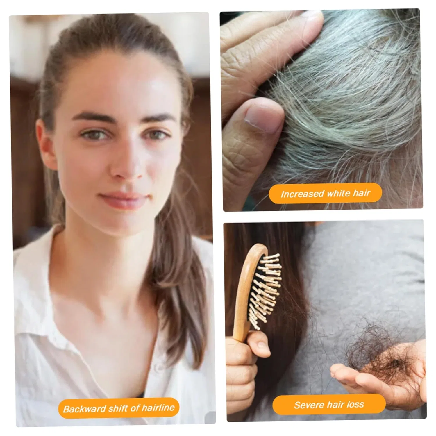 Накладка для волос из натуральных волос, 25 см, коричневая Evimstil, Natural Black — фото 4