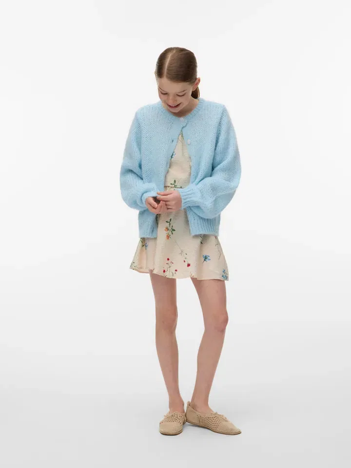 Кардиган с круглым вырезом Vero Moda Girl, голубой