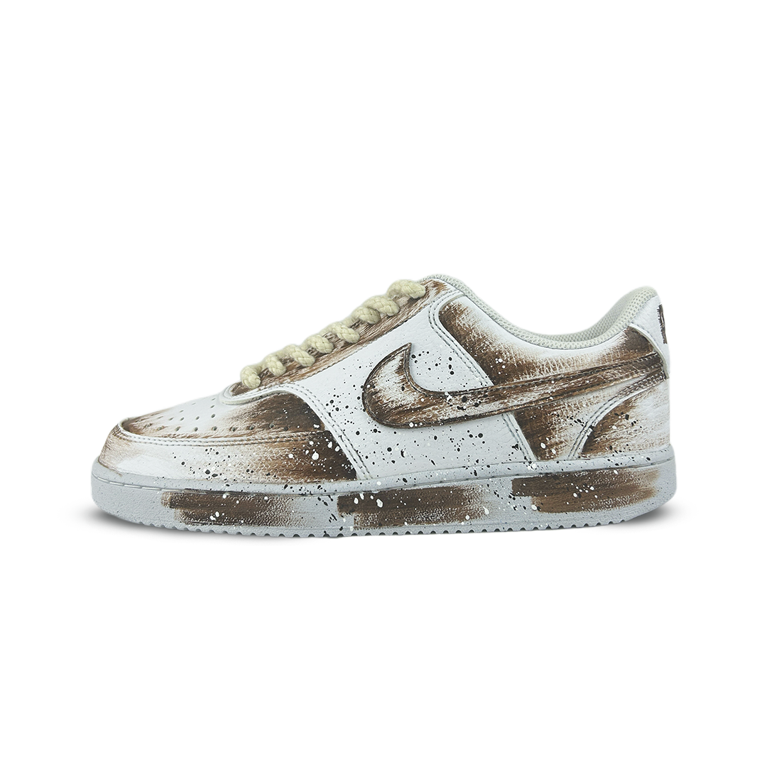 

Nike Кроссовки для скейтборда Court Vision 1 Lightning Dash с низким верхом, противоскользящие, белые, мужские