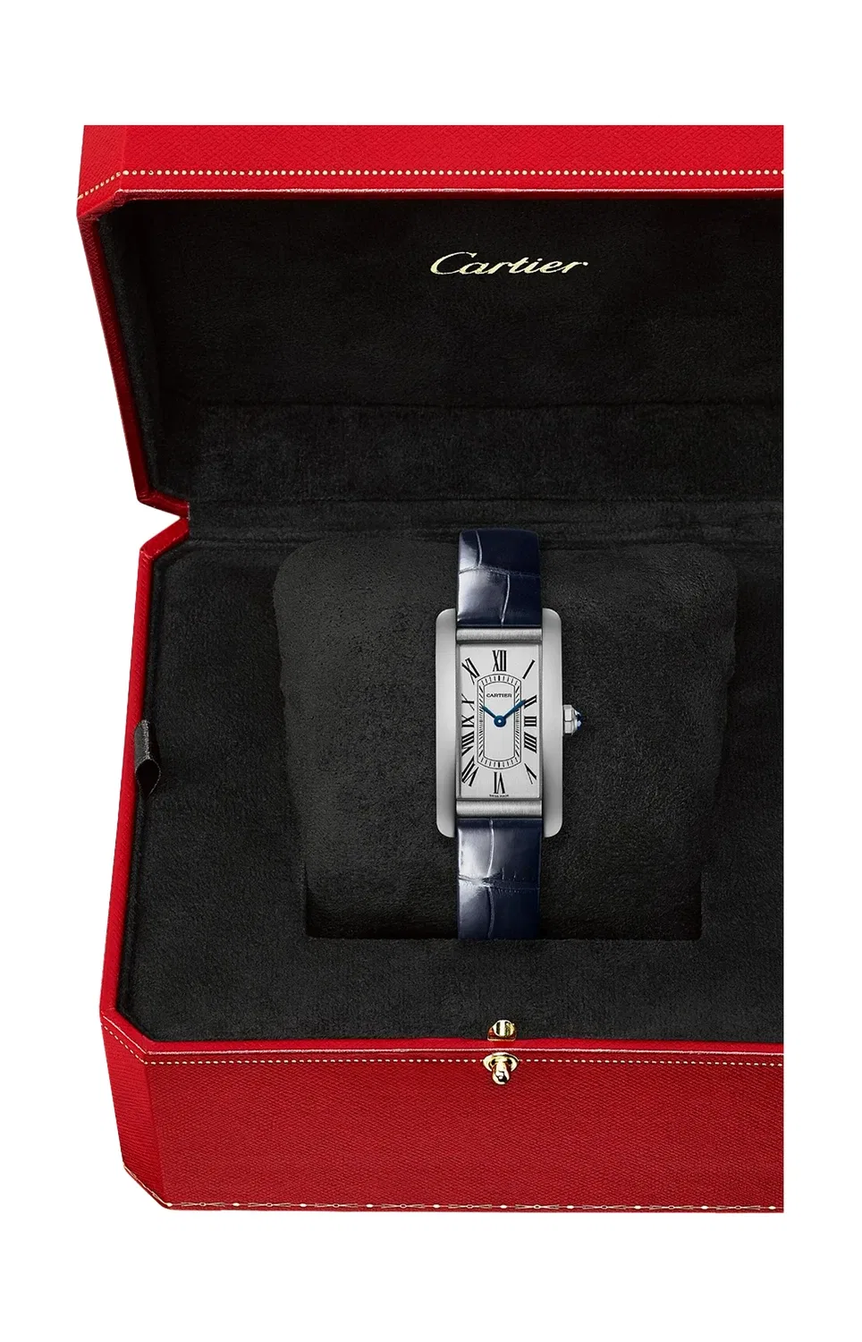 TANK AMÉRICAINE, малая модель, сталь, кварц - WSTA0082 CARTIER, черный — фото 3