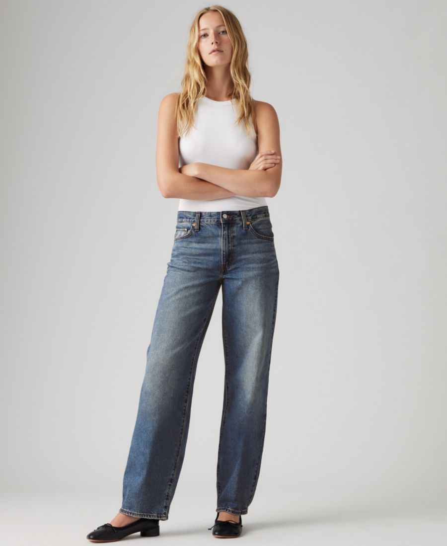 Женские джинсы средней посадки, свободные, в стиле "папины джинсы" Levi's, Shes Nice — фото 2