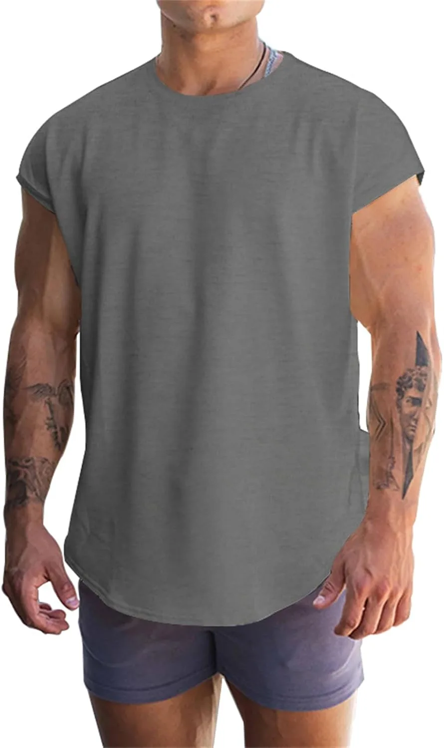 

Мужская футболка с круглым вырезом, свободный крой, легкая, с короткими рукавами KGKQHKQ