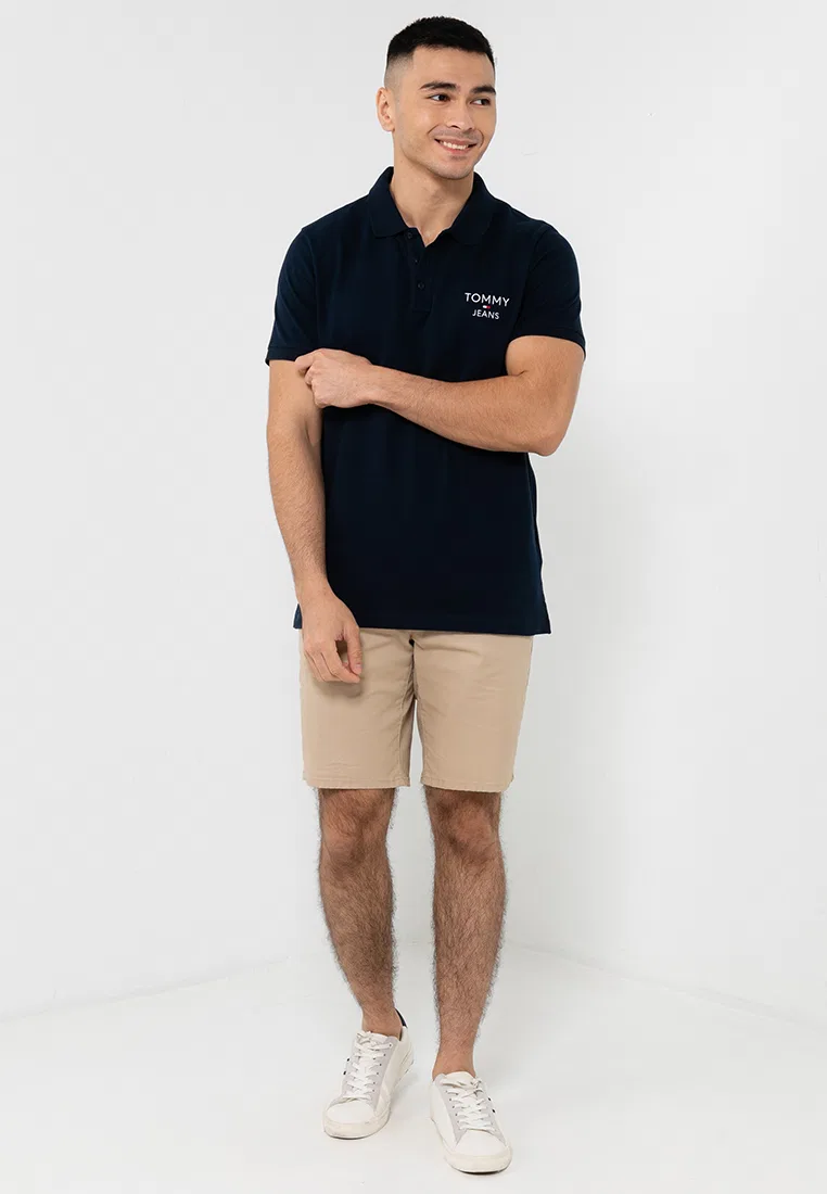 Поло, Slim Fit, Tommy Jeans Tommy Hilfiger, темно-синий — фото 4