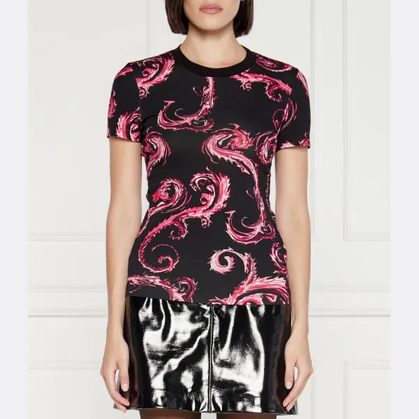 

Облегающая футболка Versace, черный