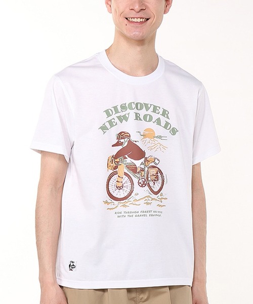 

Футболка с коротким рукавом, быстросохнущая, с УФ-защитой, принтом спереди CHUMS, белый