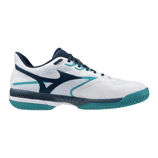 Теннисные кроссовки «Wave Exceed 6 Wide AC» от Mizuno, White X Navy — фото 3