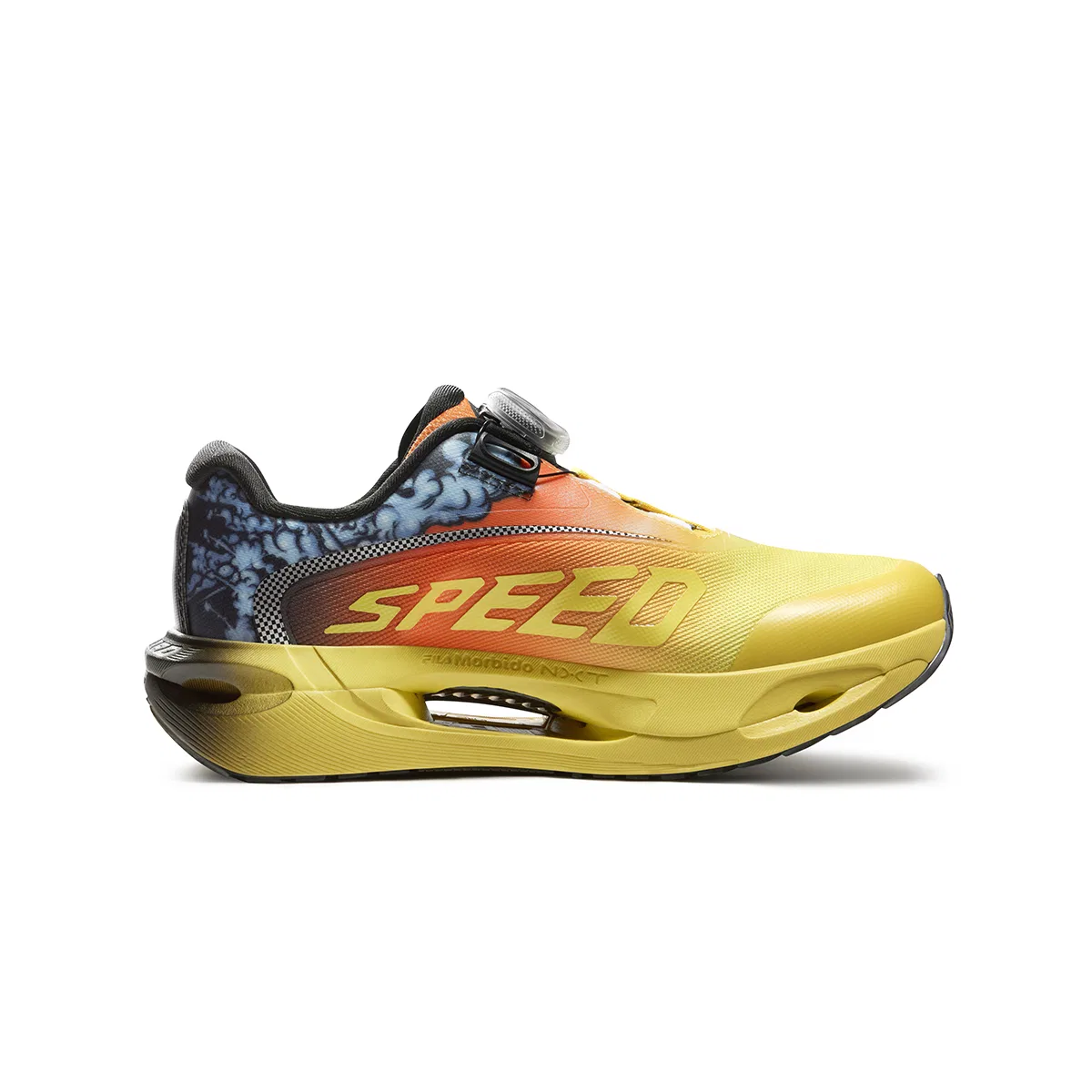 Кроссовки беговые Performance FPF FILA KIDS желто-черные — фото 3