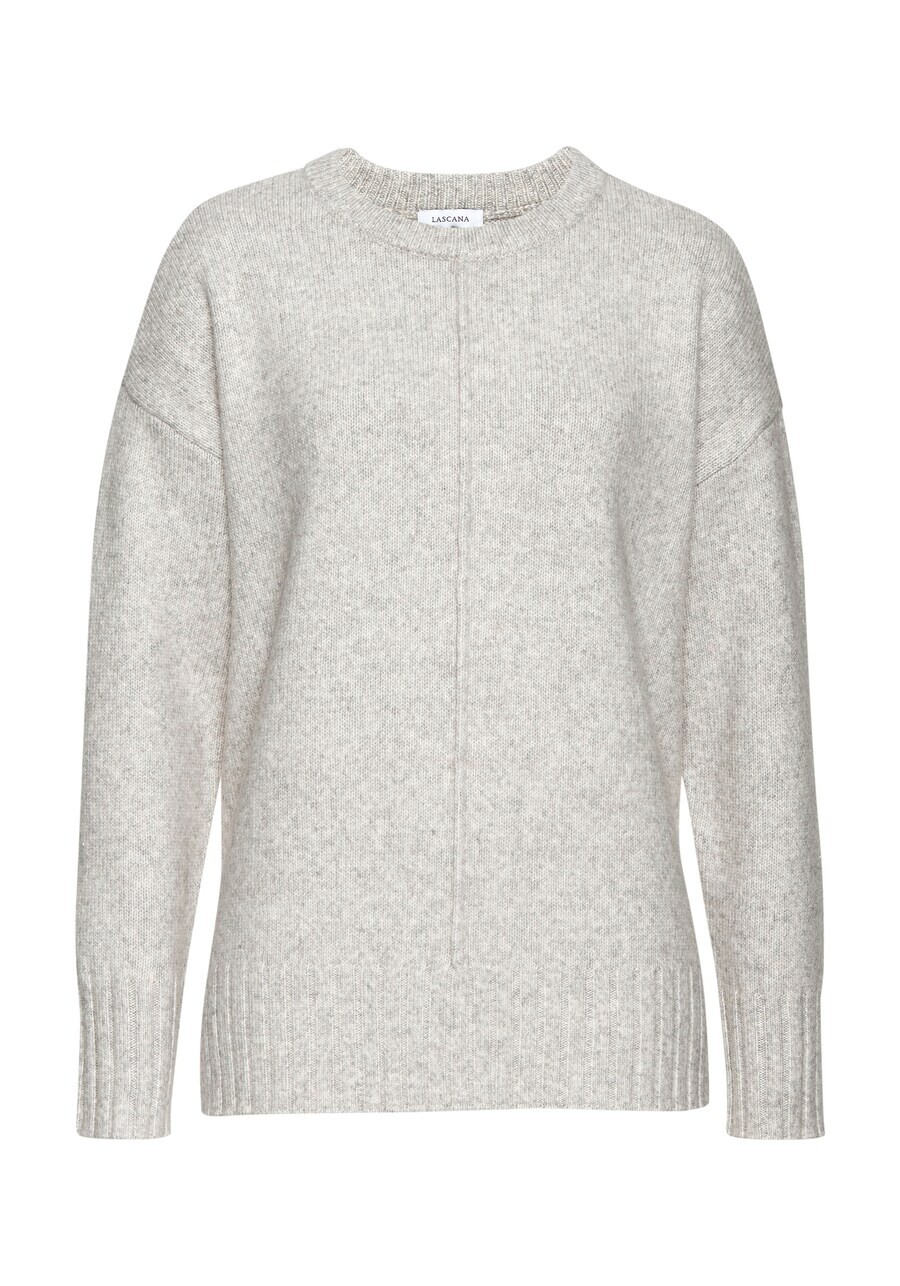 

Тонкий вязаный свитер LASCANA Sweater, серый