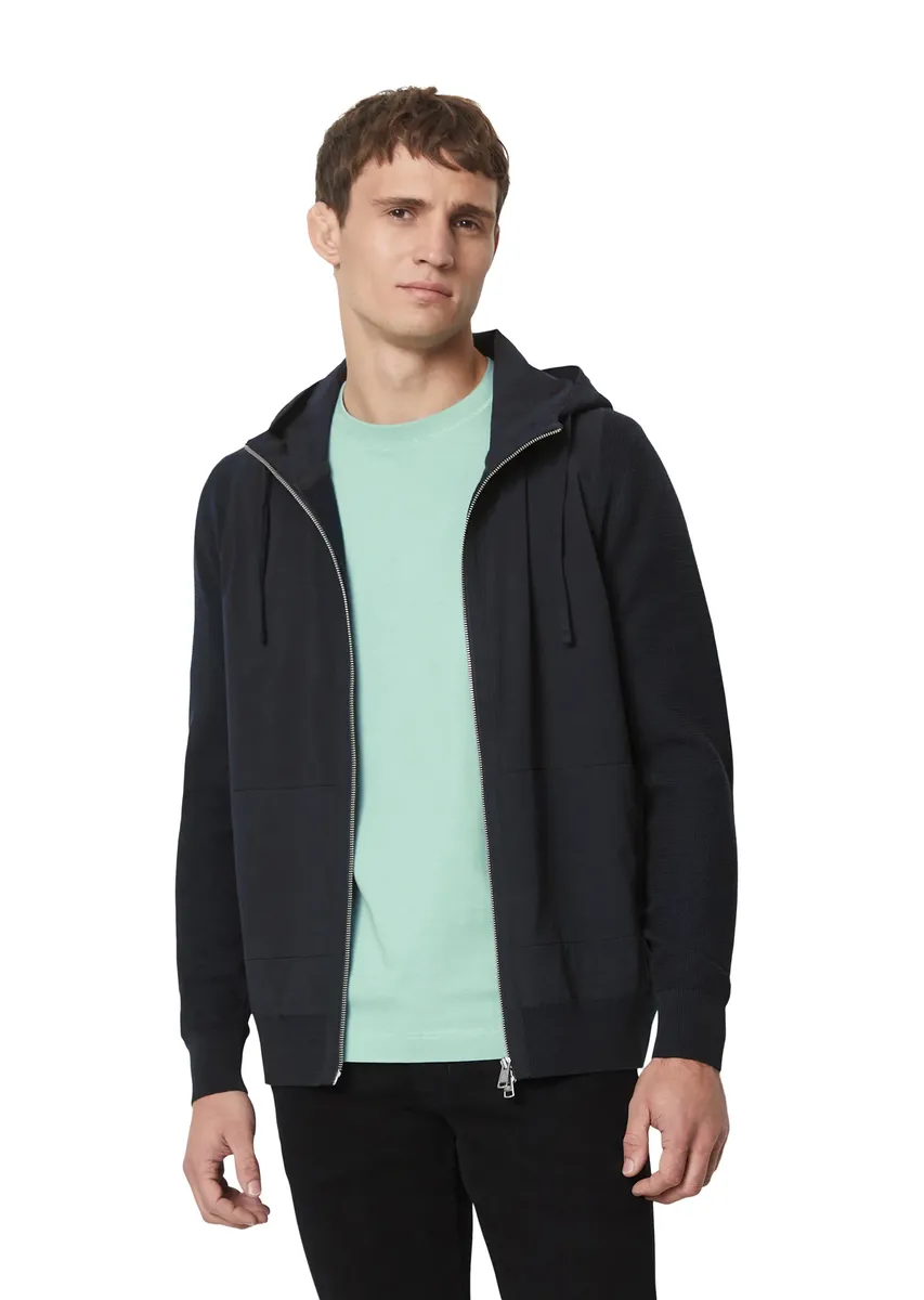 

Кардиган Marc O'Polo "со вставкой из паутины", синий