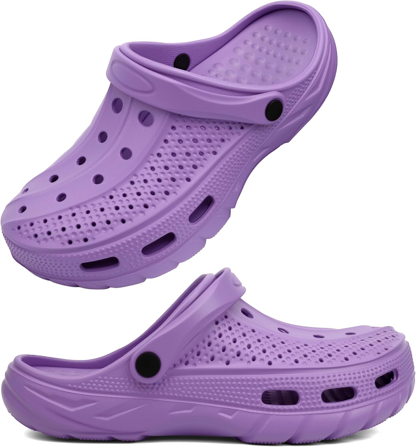 

Женские и мужские ортопедические сабо с поддержкой свода стопы, садовые туфли, сандалии, тапочки с стельками при плантарном фасциите Inminpin, фиолетовый