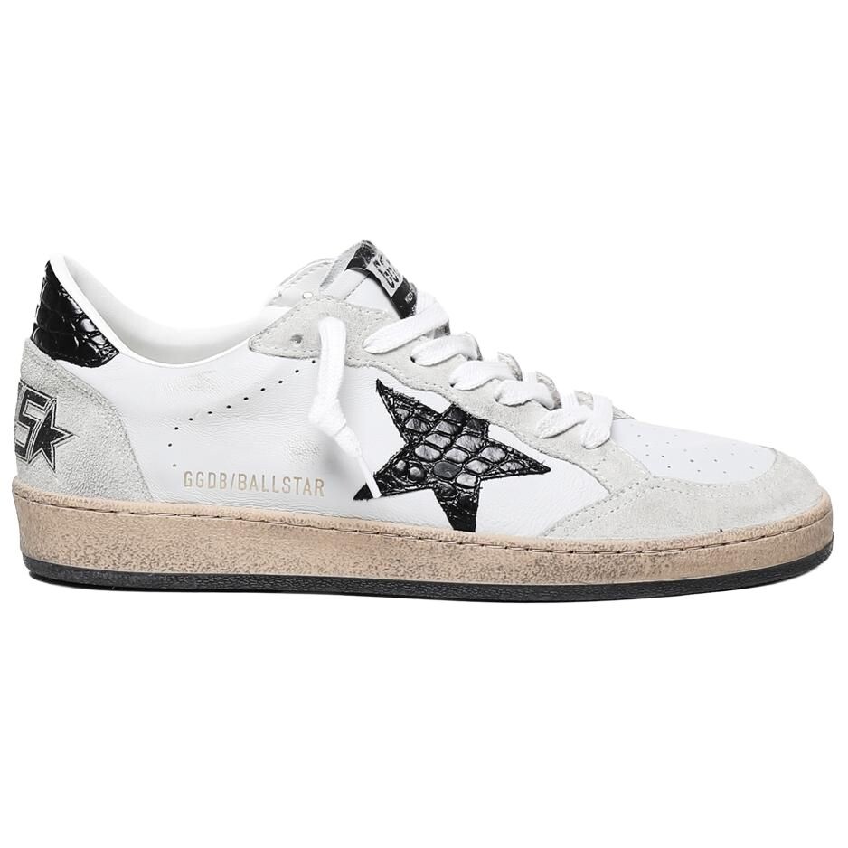 Кроссовки Golden Goose Ball Star Skateboarding Shoes Men Low-top Black, черный/белый — фото 2