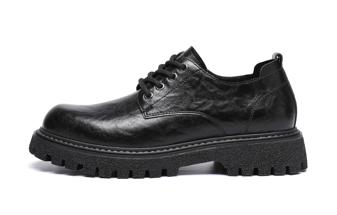 

Повседневные туфли мужские черные Extra Plus Size C°BANNER, Черные (перфорированные)