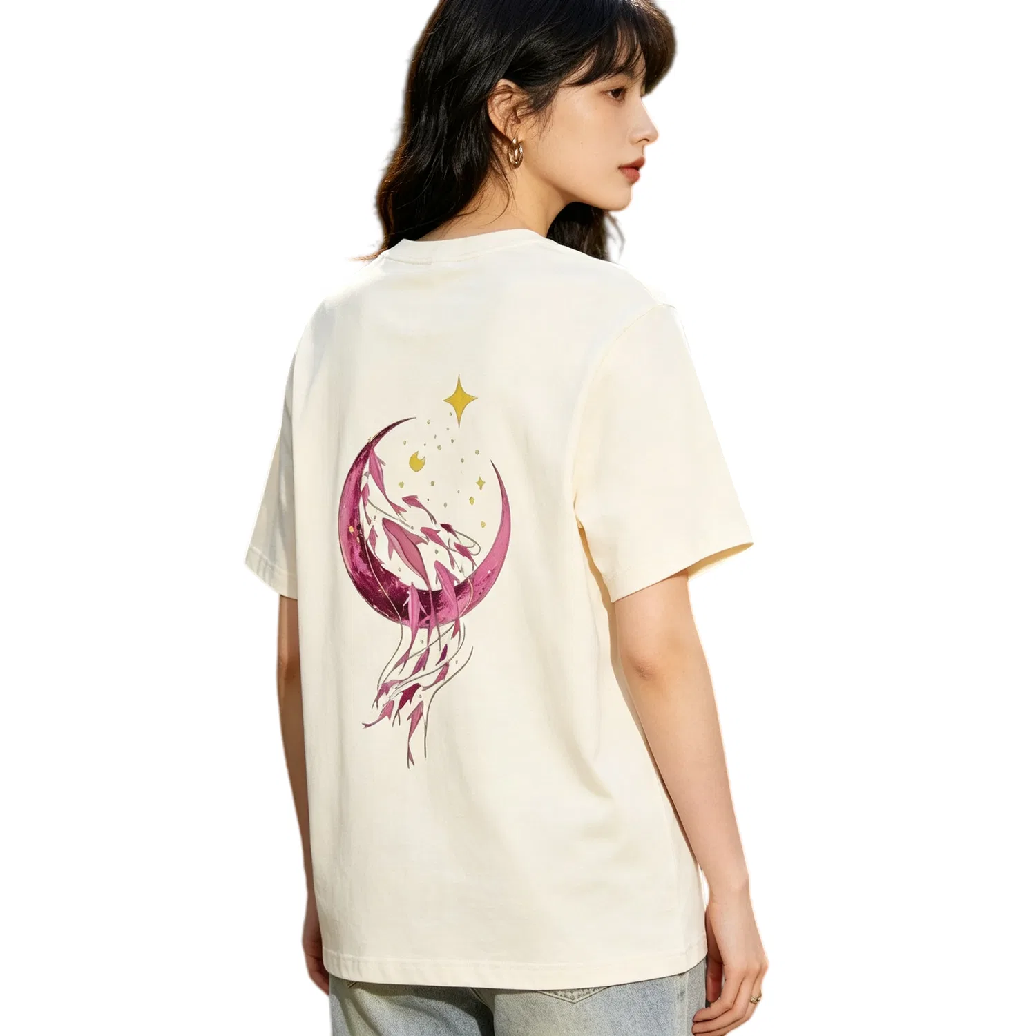 Футболка хлопковая Adidas MUST HAVES Unisex Ecru — фото 4