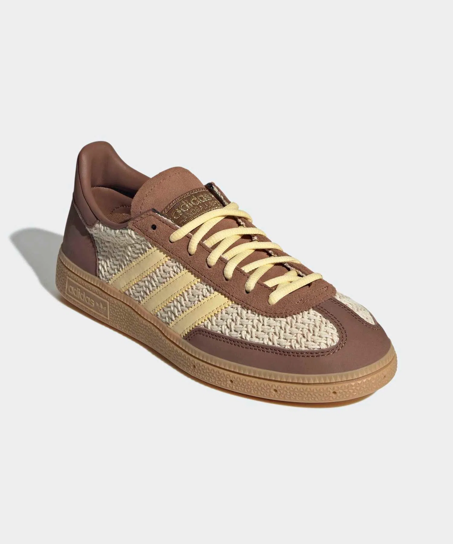 Унисекс кроссовки adidas Handball Spezial из текстиля и кожи бежевые — фото 4