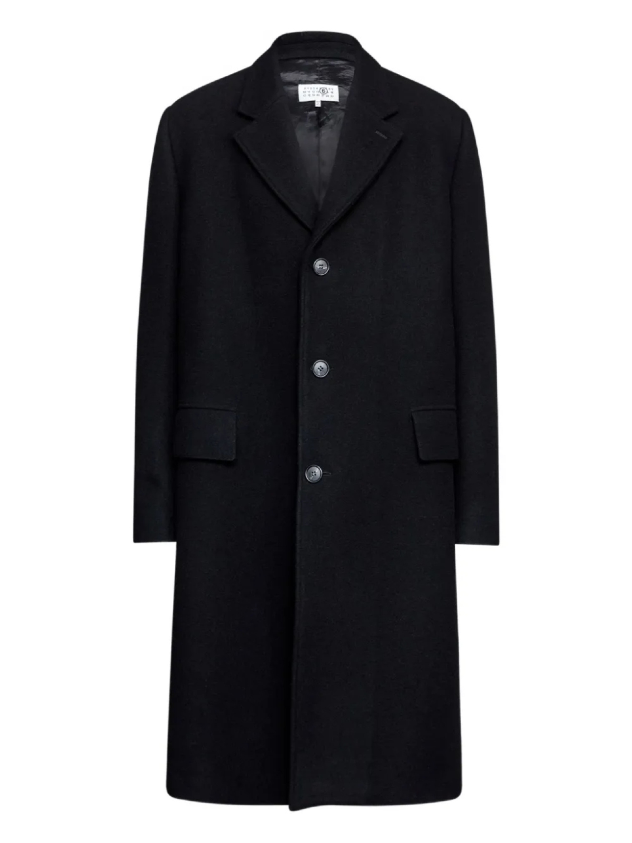 

MM6 Maison Margiela однобортное пальто, черный