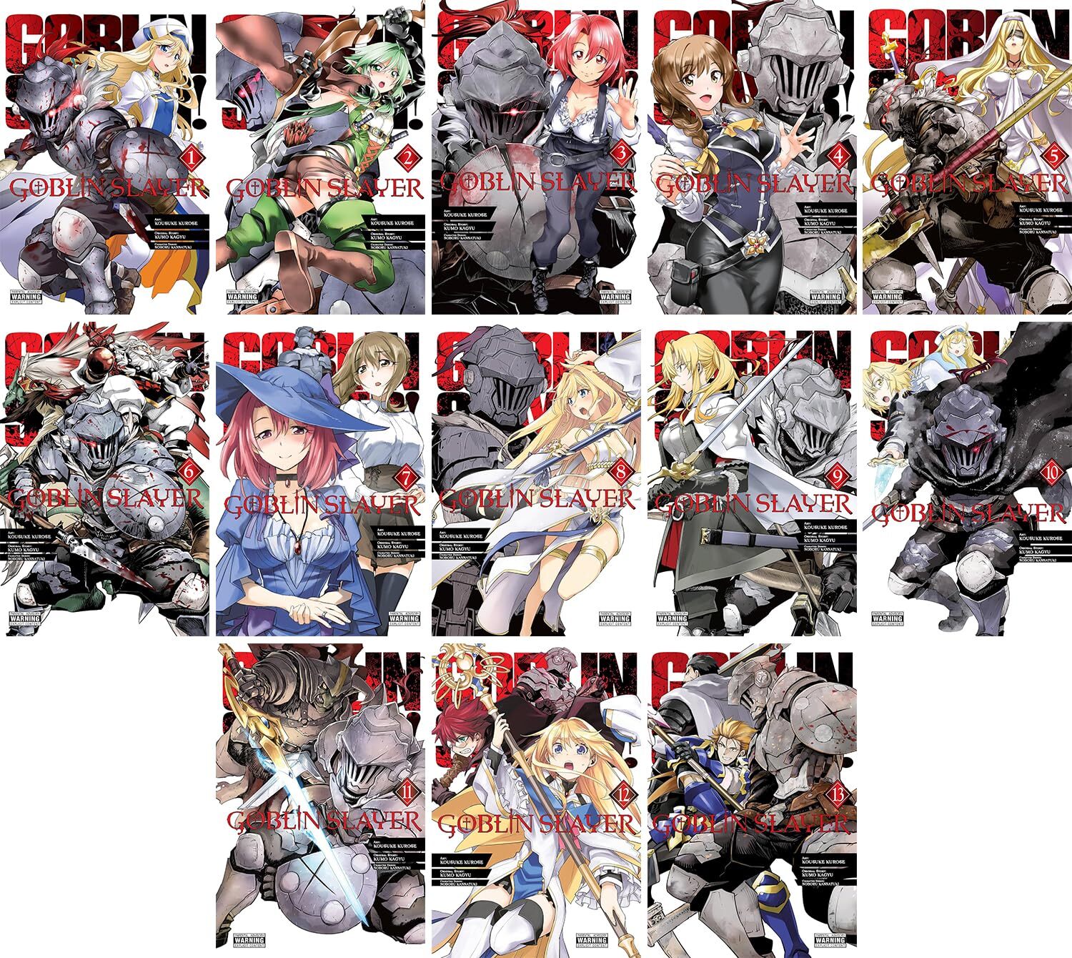 

Goblin Slayer Manga Set Vol. 1-13 by Kumo Kagyu (Yen Press)