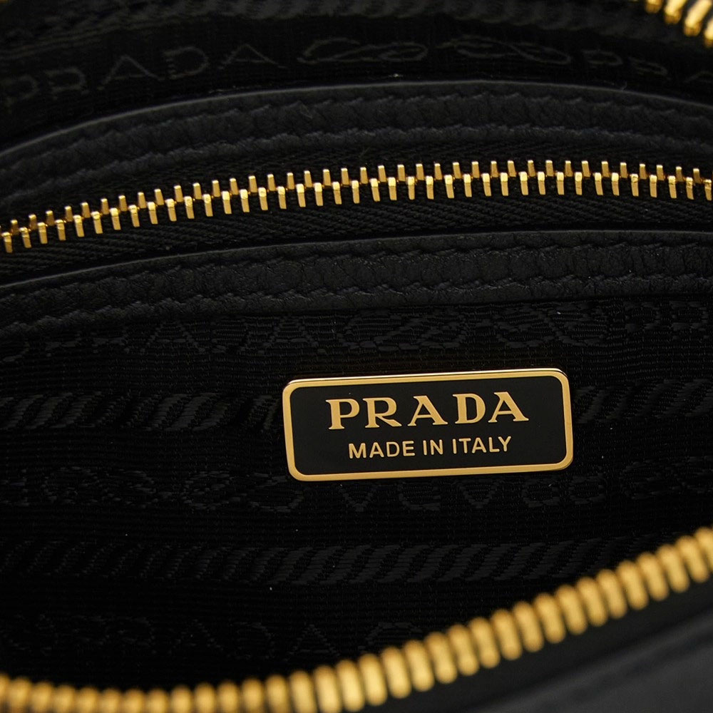 PRADA Кожаная сумка через плечо, кроссбоди, женская, black — фото 4