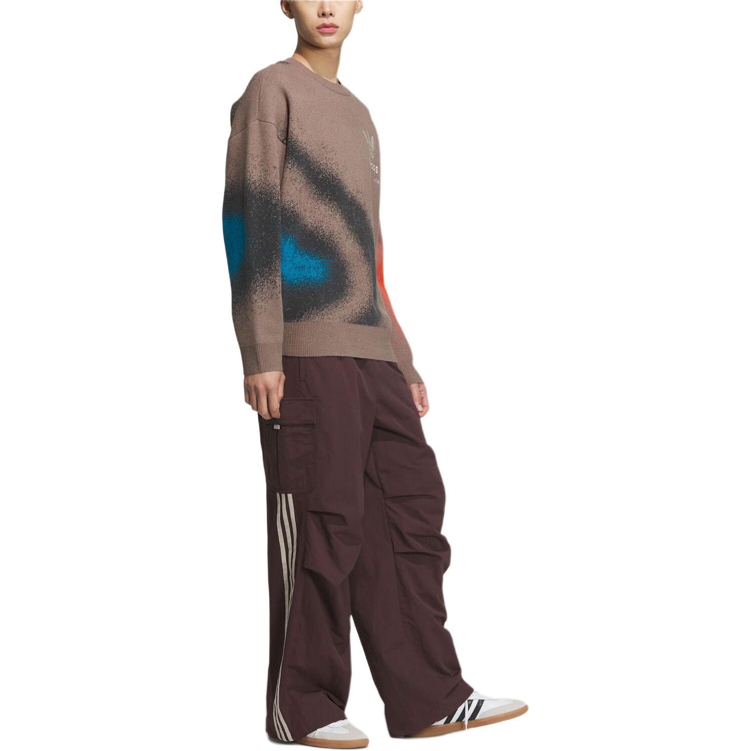TOC TEA PANTS повседневные брюки мужские темно-коричневые Adidas Originals, коричневый — фото 2