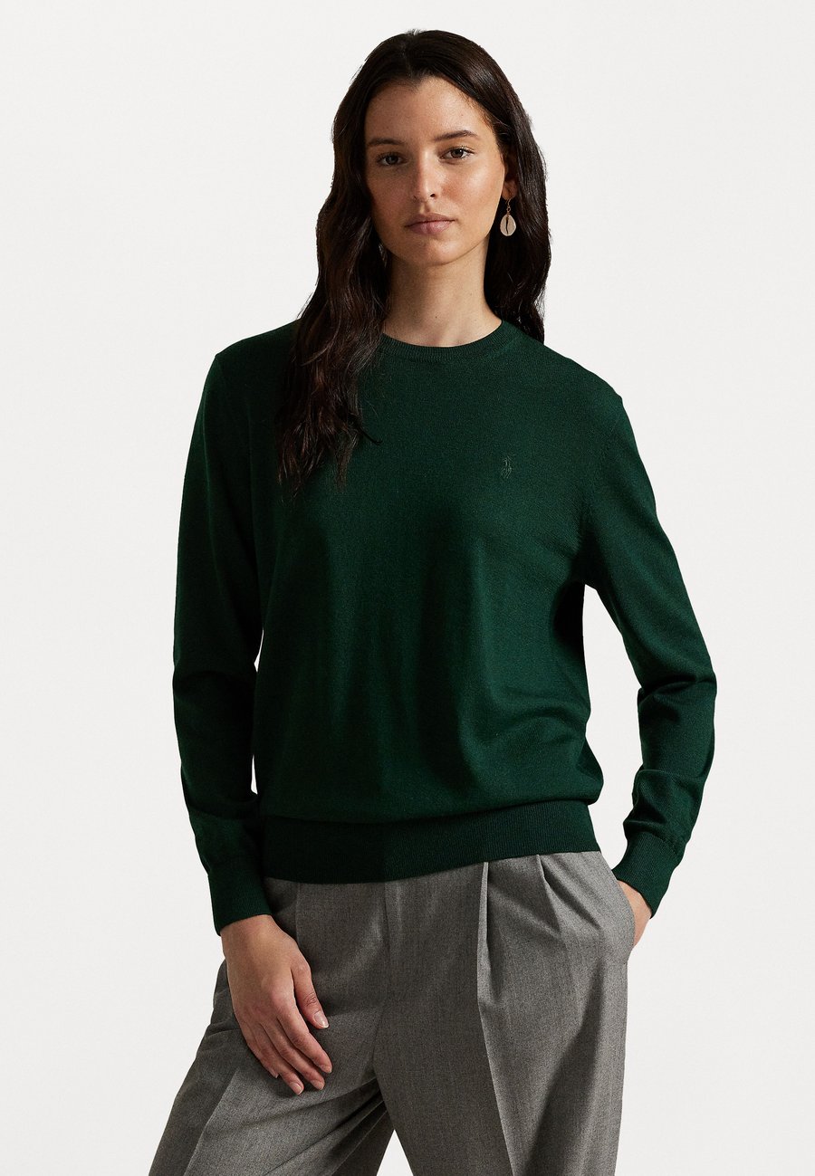 

Джемпер Polo Ralph Lauren WOOL CREWNECK SWEATER, College Green/Dark Green