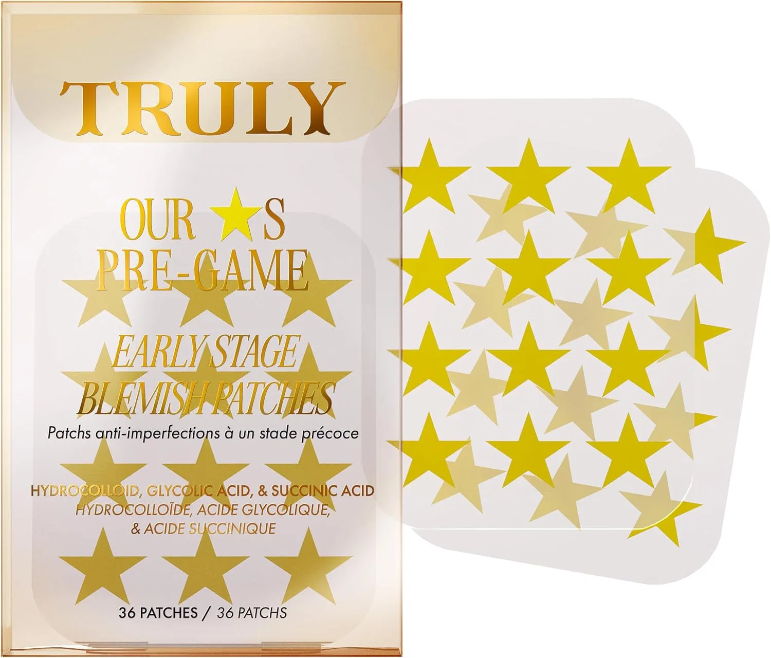 Пластыри от прыщей Truly Beauty Our Stars Blemish Patches с чайным деревом и гликолевой кислотой, 36 шт