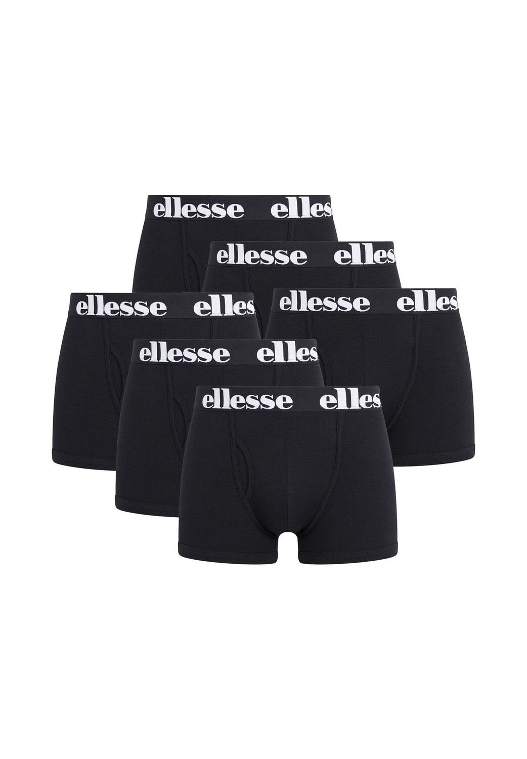 

Мужские боксеры HALI, 6 шт. - модные плавки, логотип, хлопок стрейч ellesse, черный