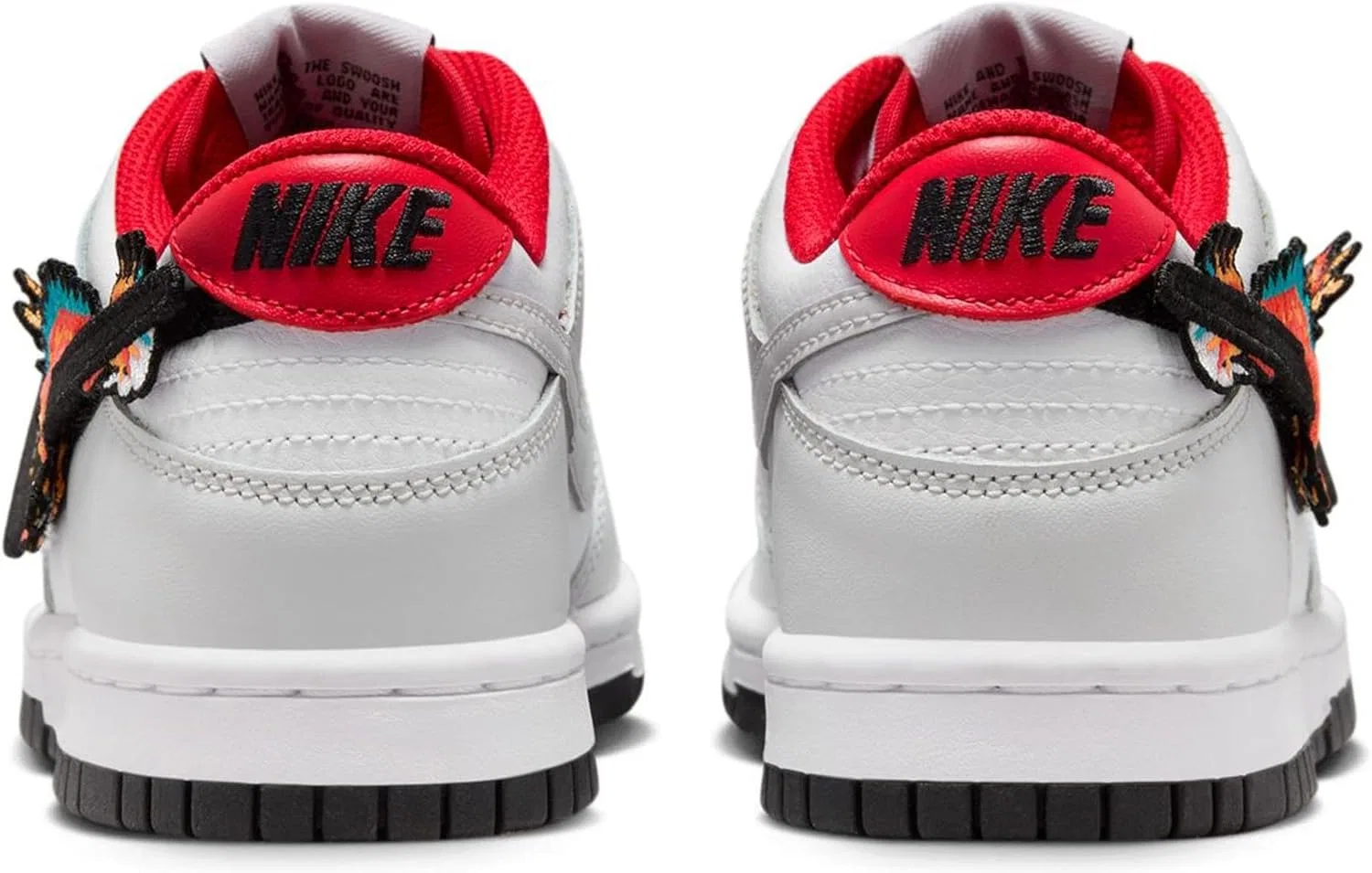 Кроссовки Nike Dunk Low, детские, белый/университетский красный/черный — фото 4