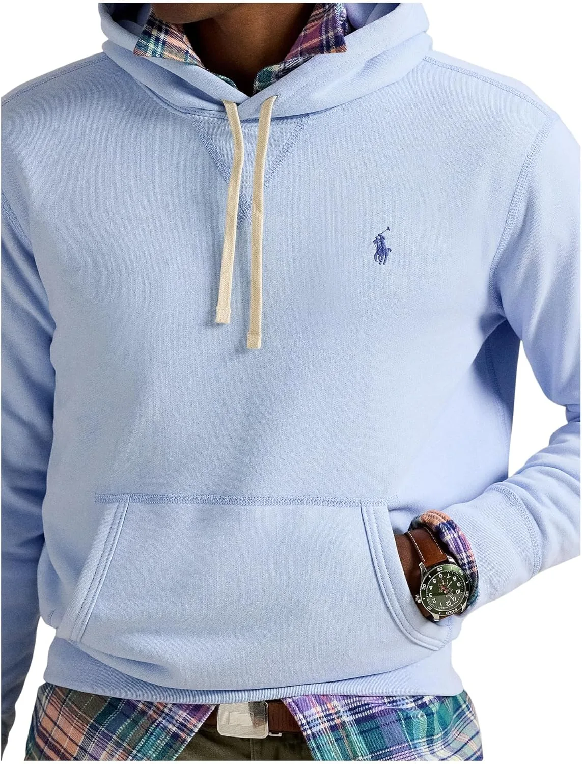 Флисовая футболка с длинным рукавом POLO RALPH LAUREN RL, синий — фото 2