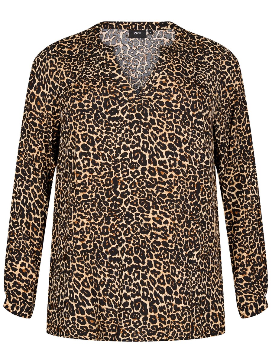 

Блузка Zizzi VBELLA, цвет Brown/Black