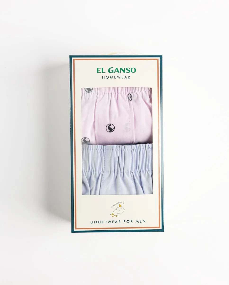 

Мужские однотонные боксеры с принтом, набор El Ganso, розовый