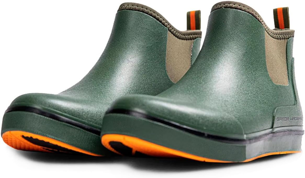 Мужские болотные сапоги Gator Waders - прочные водонепроницаемые ботинки до щиколотки с неопрена, устойчивые к скольжению, для кемпинга, рыбалки и походов, Olive — фото 3
