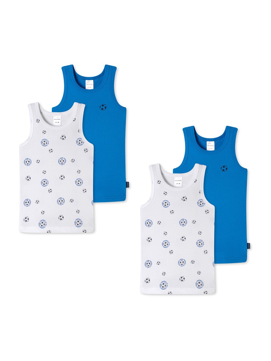 

Нижняя рубашка SCHIESSER, неоново-синий/белый