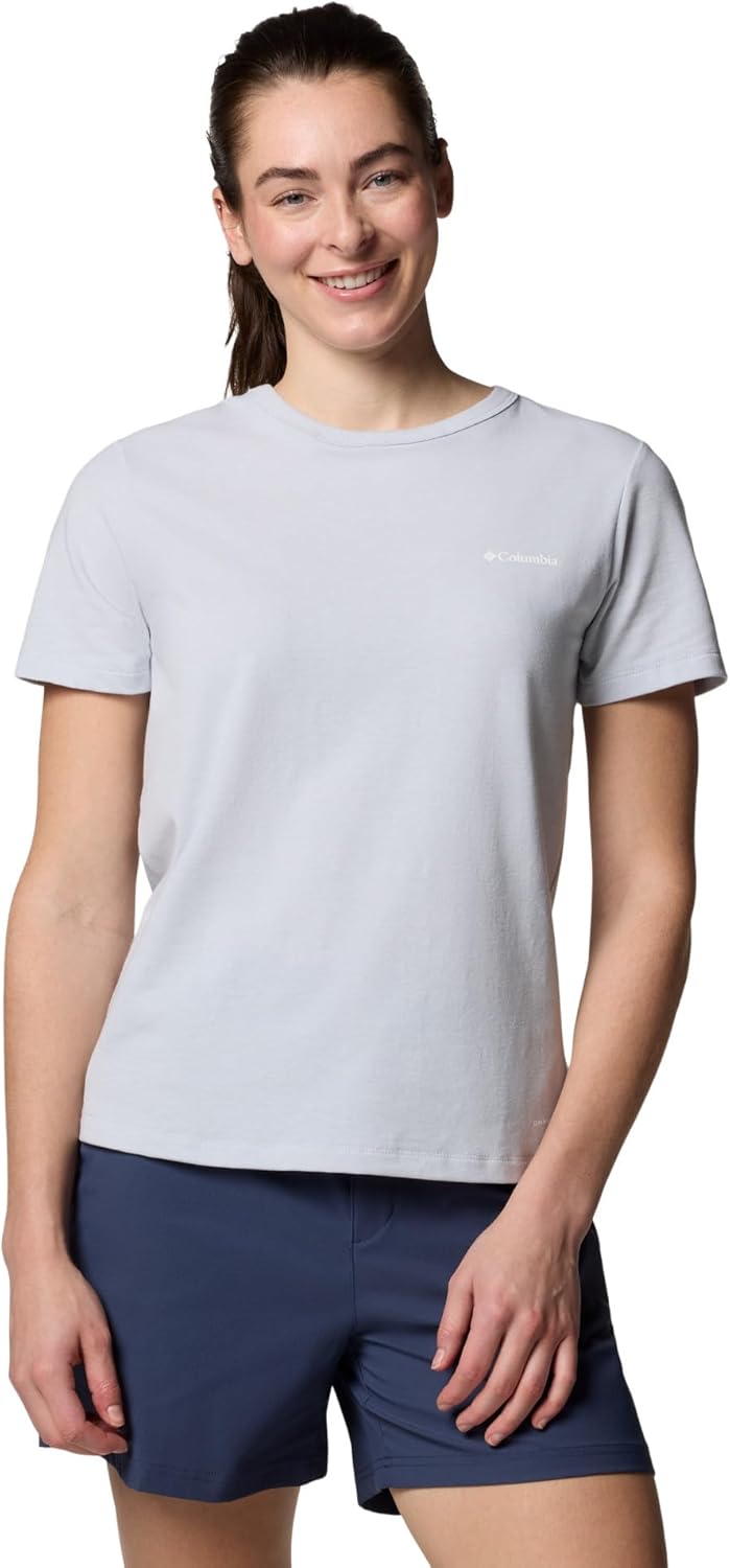 

Футболка Columbia Womens Sun Trek Short Sleeve Ii, Cirrus Grey Heather, Серый, Футболка Columbia Womens Sun Trek Short Sleeve Ii, Cirrus Grey Heather