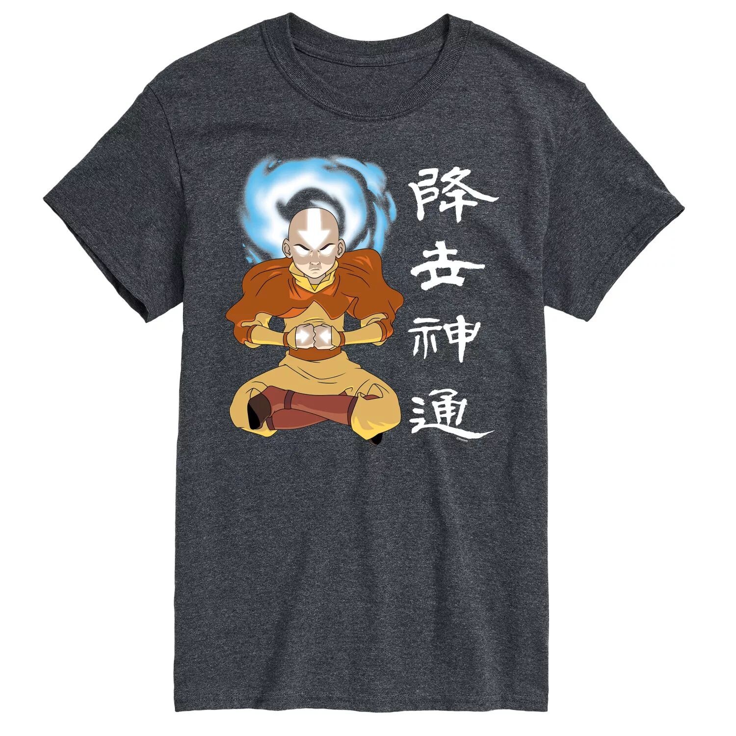 

Футболка Big & Tall Avatar The Last Airbender AANG с цветком Nickelodeon, серый
