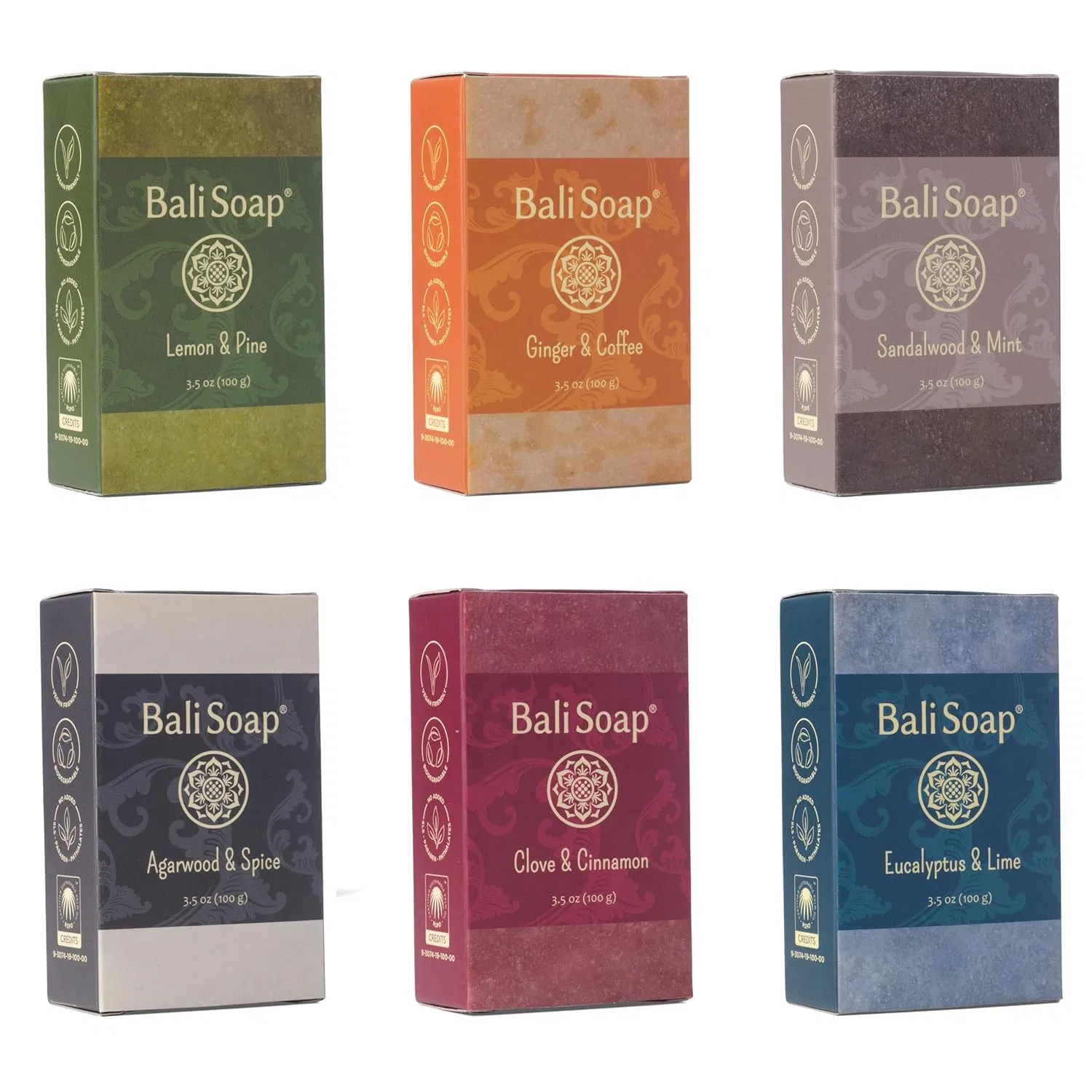 Набор натурального мыла Bali Soap Exotic Pack для мужчин и женщин (6 x 100 г) Bali Soap — фото 4