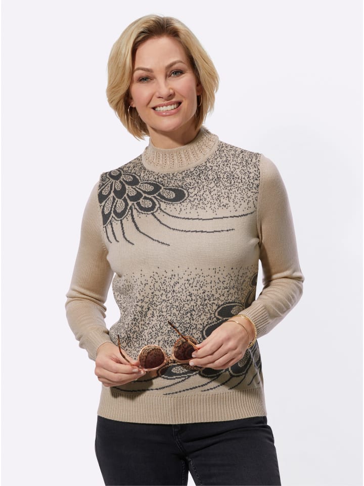 

Свитер с воротником-стойкой в песочный узор WITT WEIDEN