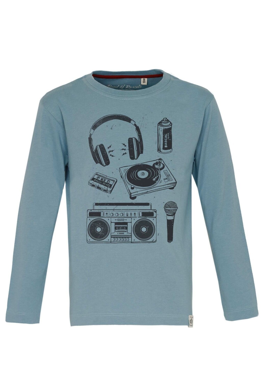 Лонгслив Band of Rascals Hip Hop Hooray, цвет arctic blue — фото 3