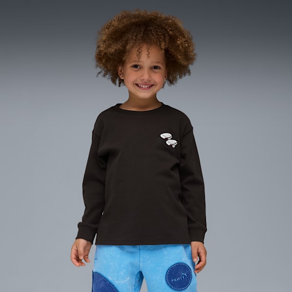 

Футболка с длинным рукавом для маленьких детей Fenty X Puma X Smurfs, черный