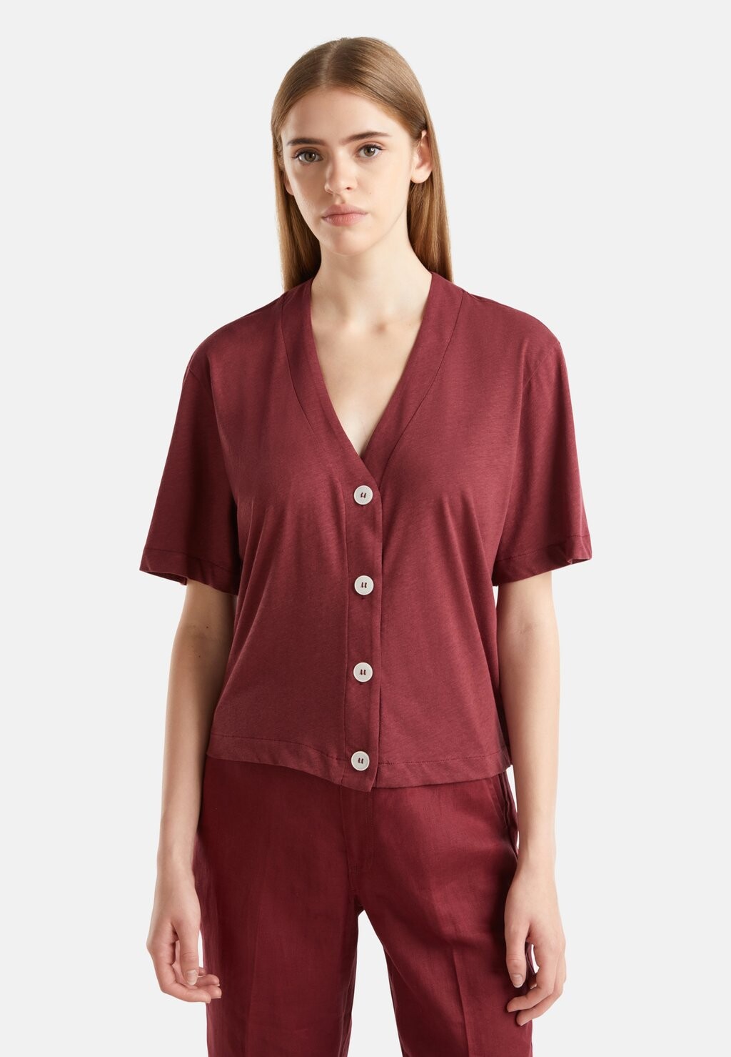 

Блуза BLEND STYLE United Colors of Benetton, красный