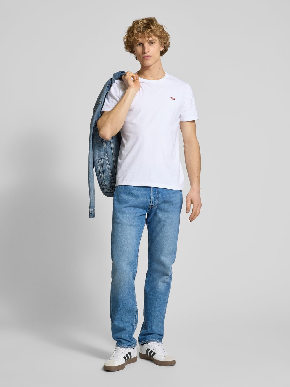 

Джинсы прямого кроя с 5 карманами, модель «501 CHEMICALS» Levi's, светло-голубой