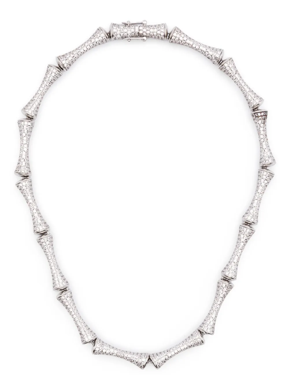 

ОЖЕРЕЛЬЕ PAVE BAMBU Eddie Borgo, серебяный